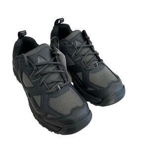 Ace Work Boots Defender Low Women 8.5 Black Soft Toe Water‎ Slip Resistant 64024